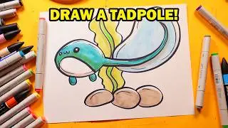How to Draw a Tadpole for Kids!