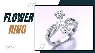 how to make Diamond Flower Ring Design in Urdu/hindi