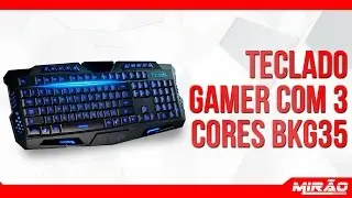 Teclado Gamer Luminoso USB Com 3 Cores - BK G35