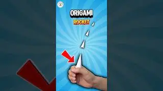 Origami Rocket Tutorial 🚀 Fold a Paper Rocket That Launches with Power! #shorts