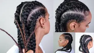 COMO hacer TRENZAS de raíz con EXTENSIONES facil y rapido | trenzas pegadas | braids | Empajonate