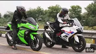 NINJA 300 VS BMW 310RR VS DUKE 390 RACE 🔥kon winner hai 2nd round ka😱