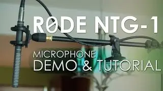 Rode NTG-1 Microphone into a Zoom H4n for Dual Sync High Quality DLSR Audio for Video