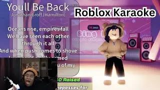 My first time Infront of an audience | Roblox Karaoke