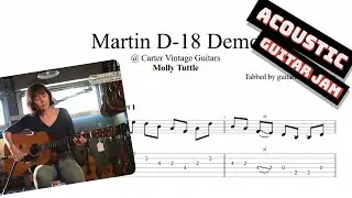 Molly Tuttle - Martin D-18 Guitar Demo TAB - acoustic guitar tabs (PDF + Guitar Pro)