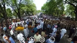 360-degree view of Congress protest at Parliament Street