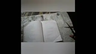 How to make a note book cover in newspaper
