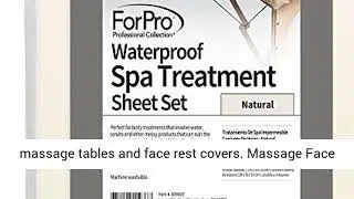 ForPro Waterproof Spa Treatment Polyester Massage Sheet Set, Machine-Washable, Ideal for Massage
