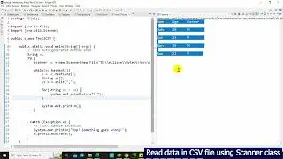 16 Read CSV data using Scanner class