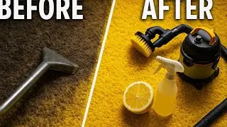 Lemon Fresh Transformation! 🍋 Dirty to Spotless Carpet Cleaning Magic
