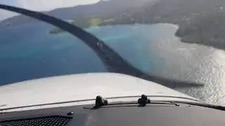Landing TGPZ/CRU Carriacou Lauriston Airport RWY09 (Carriacou, Grenada)