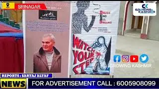 Anti Drug Awareness Campaign DRUG FREE KASHMIR Organised at Green land institute in Downtown , Sgr