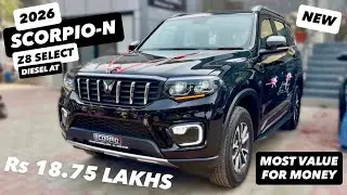 2026 MAHINDRA SCORPIO-N Z8 SELECT DIESEL AT😍@Rs18.75 LAKHS❤️SCORPIO-N Z8S | Rs.30,000 PRICE INCREASE