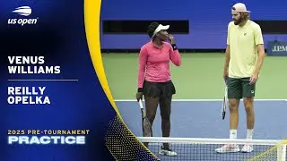 LIVE | Venus Williams and Reilly Opelka | Practice Session | 2025 US Open