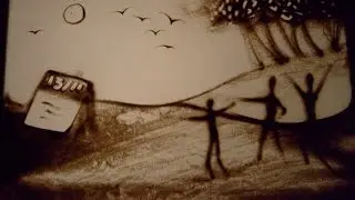 dibujos con arena, sand art argentina : Country San Diego: Fluye Productora Artistica
