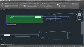 AutoCAD 2D, how to draw Screwdriver, autocad training  the End