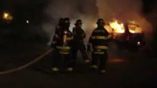 Engine9-1 Arriving on a Car Fire Fully Involved