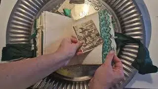 Flipthrough Shabby Style Junk Journal inspired by Harry Potter Slytherin