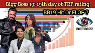 Bigg Boss 19 Live 🔴 19th day of TRP Rating! BB19 HIT Or FLOP? #bb190njiohotstar 