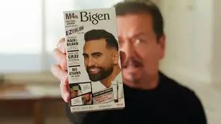 Hair + Beard Gray Coverage in 10 Minutes | Bigen EZ Color for Men M4n Natural Brown 15s