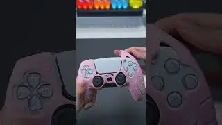 💕 Pink Silicone Case for your PS5 controller + cute pink cat stickers 🐱✨