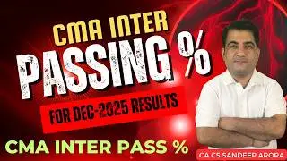 CMA Inter Dec 2025 Result Analysis ! CMA Inter Result Passing Percentage