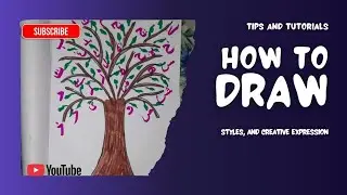 Drawing of tree || with arabic letters || #viral #islamicart
