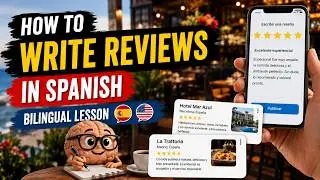 How to Write Reviews in Spanish ✍️ | Bilingual Writing Lesson (Spanish & English)