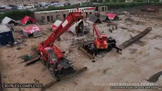 Construction Update | Gold Crest Bay Sands Tower 2 at HMR Waterfront, DHA Phase 8 Karachi