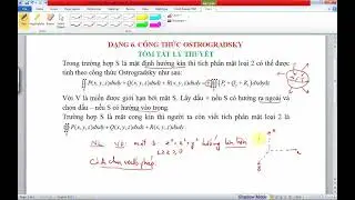 Áp dụng công thức Ostrogradsky để tính tích phân mặt loại 2