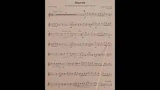 Bourree by George Frideric Handel piano accompaniment at rehearsal speed