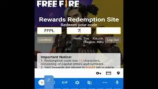 ff redeem code 400k live watching reward #free fire redeem code