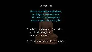The Dhammapada, Jarā Vagga, (Aging Group), Chapter 11, Verses 146 to Verses 156