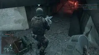 Battlefield 4 - M2 SLAM + EOD Bot trap in the service tunnel on Operation Metro Rush
