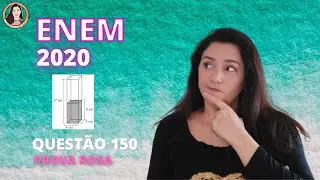 Enem 2020 Questão 150 (prova rosa) Paralelepípedo