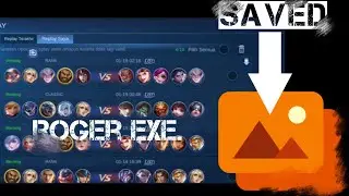 Cara menyimpan replay mobile legend ke galeri + roger exe.