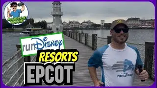 RUN DISNEY RESORTS! EPCOT (Running while MeAndering Around) #disney #rundisney 