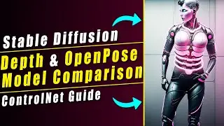 Stable Diffusion Controlnet Depth & OpenPose Model Comparison In Depth | Controlnet Extension