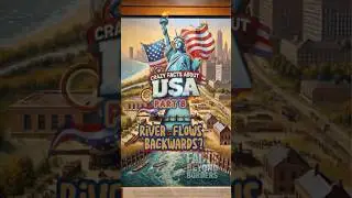 Crazy USA Facts: Part 8, River Flows Backwards? 🌊 #usa #facts