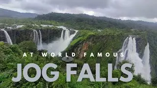 At world famous Jog Falls