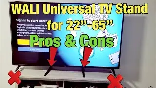WALI Universal TV Stand Table Top for 22 to 65 inch (Pros & Cons)