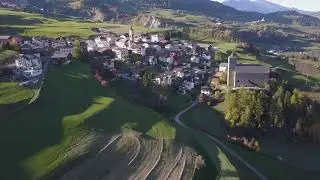 Airview - Back from RIOM, Surses, Canton Grison, Switzerland