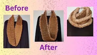 🌼Add a Faux Fur Trim to Your Scarf in 30 Minutes - Easy Beginner - Friendly Tutorial