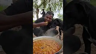 Hadzabe Cooking and Sharing First Hot Bites #Hadzabe #FirstBites #TribalLife #WildFood #shorts