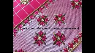 Most Classic Sequence Designing with Normal Stitching Needle - Same Like Aari/Maggam Work/Embroidery