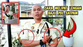 Cara Melipat Lengan Baju PDL Satpam #satpam #security