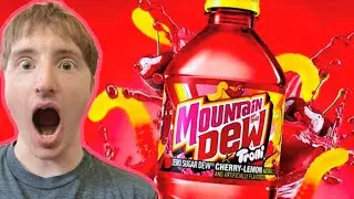 Mountain Dew Trolli Cherry-Lemon Gummy Worm Soda | Review
