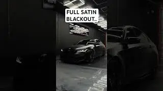 Is It Better In Satin Black..?🤔 #bmw #carwrap #vinyl #satin #transformation #trend #viral #cartok
