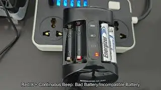 Energizer CHPRO Battery Charger Light Meaning (Beeping, Red, Amber and Green Light)