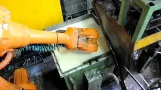 Pinza di presa Omas su robot antropomorfo ABB